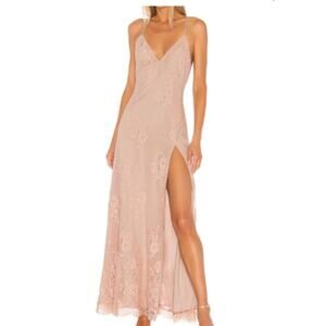 Michael Costello x Revolve Janina Lace Maxi Formal Dress Size Small